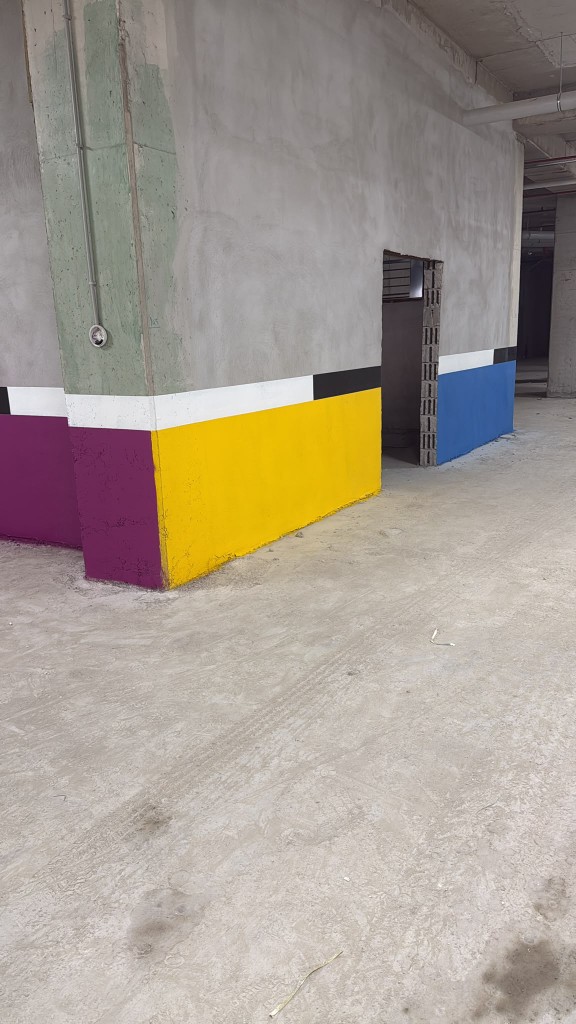 Kapalı Otopark Duvar ve Kolon Boyama - 3