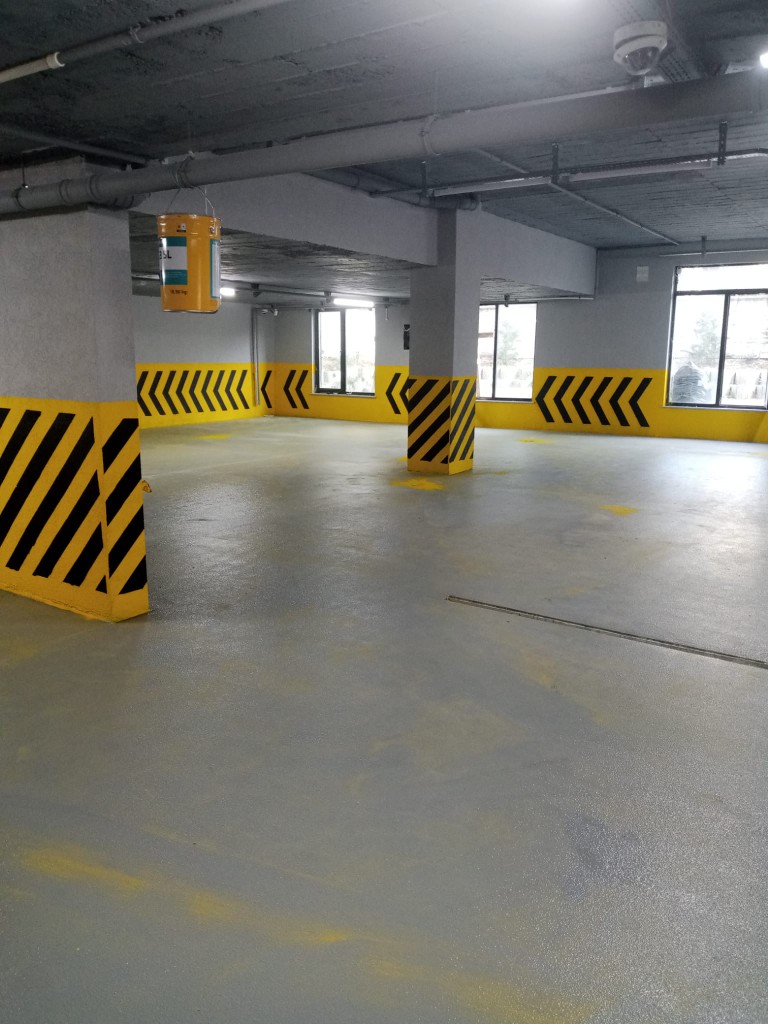 Kapalı Otopark Kolon Zebra Tarama ve Köşe Koruyucu Montajı - 2
