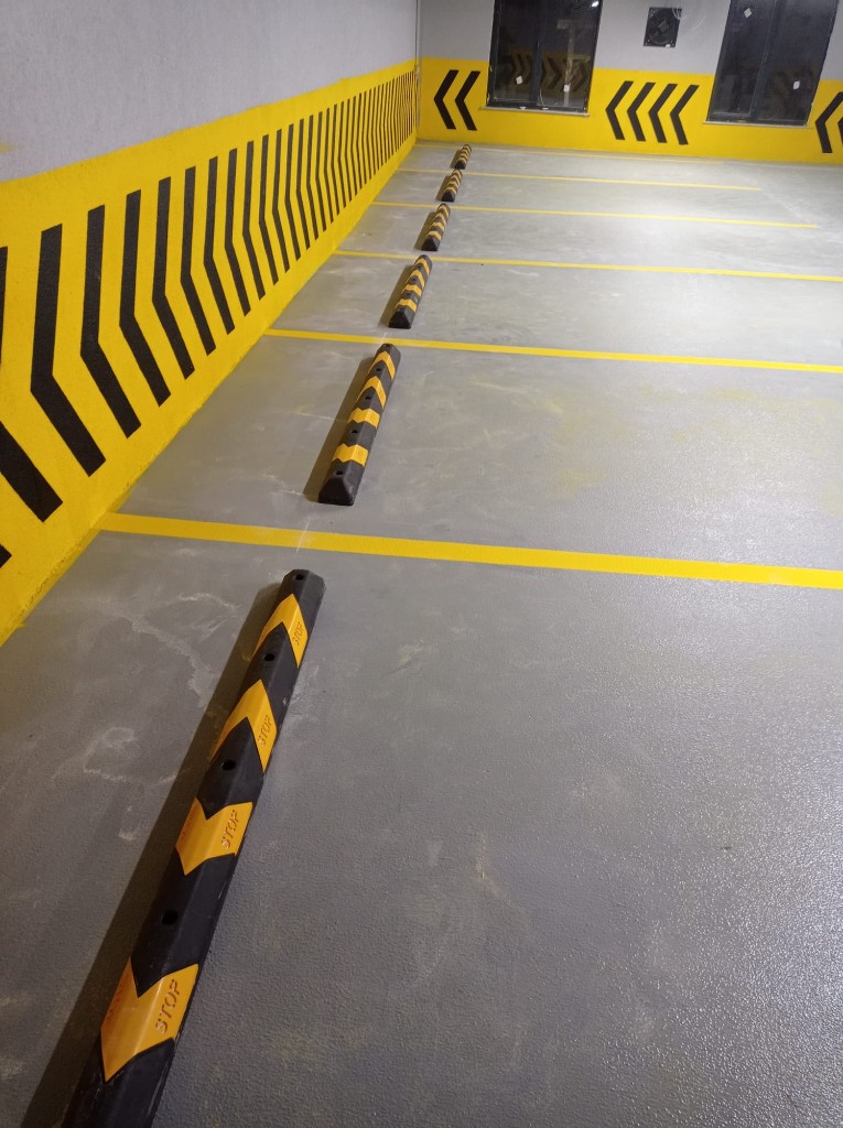 Kapalı Otopark Çizgi ve Stoper Montajı Uygulaması - 2