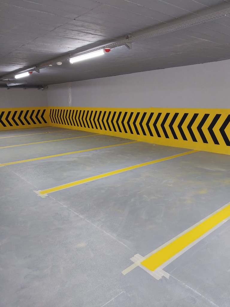 Kapalı Otopark Çizgi ve Stoper Montajı Uygulaması - 3